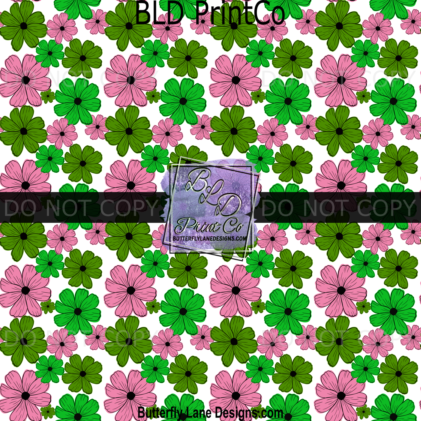 Green and Pink Florals BPV100
