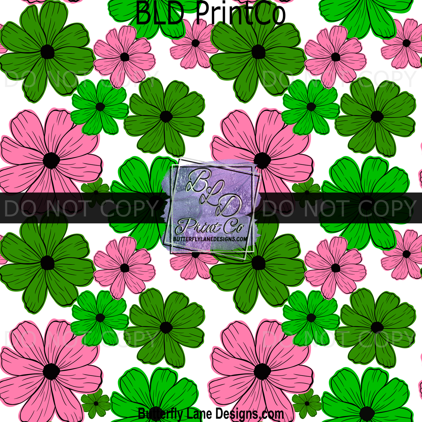 Green and Pink Florals BPV100
