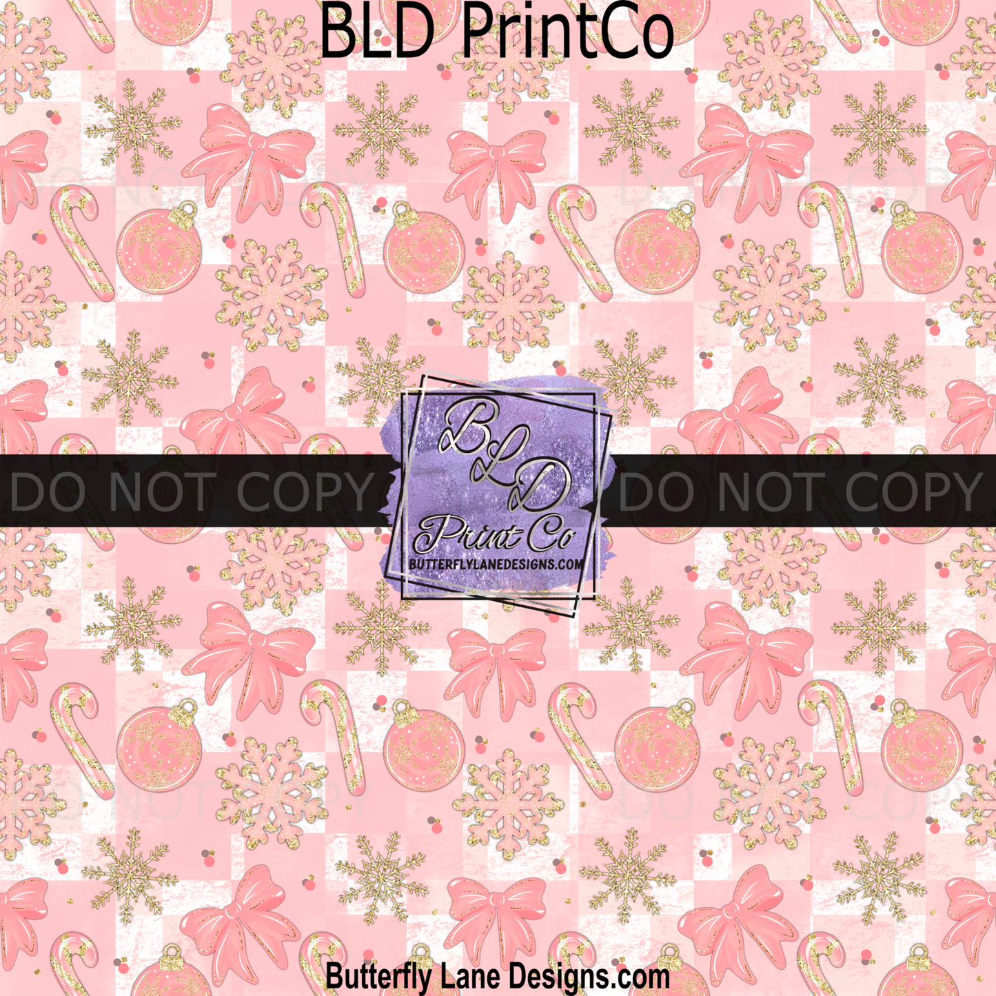 Pink Christmas elements BPV 2257