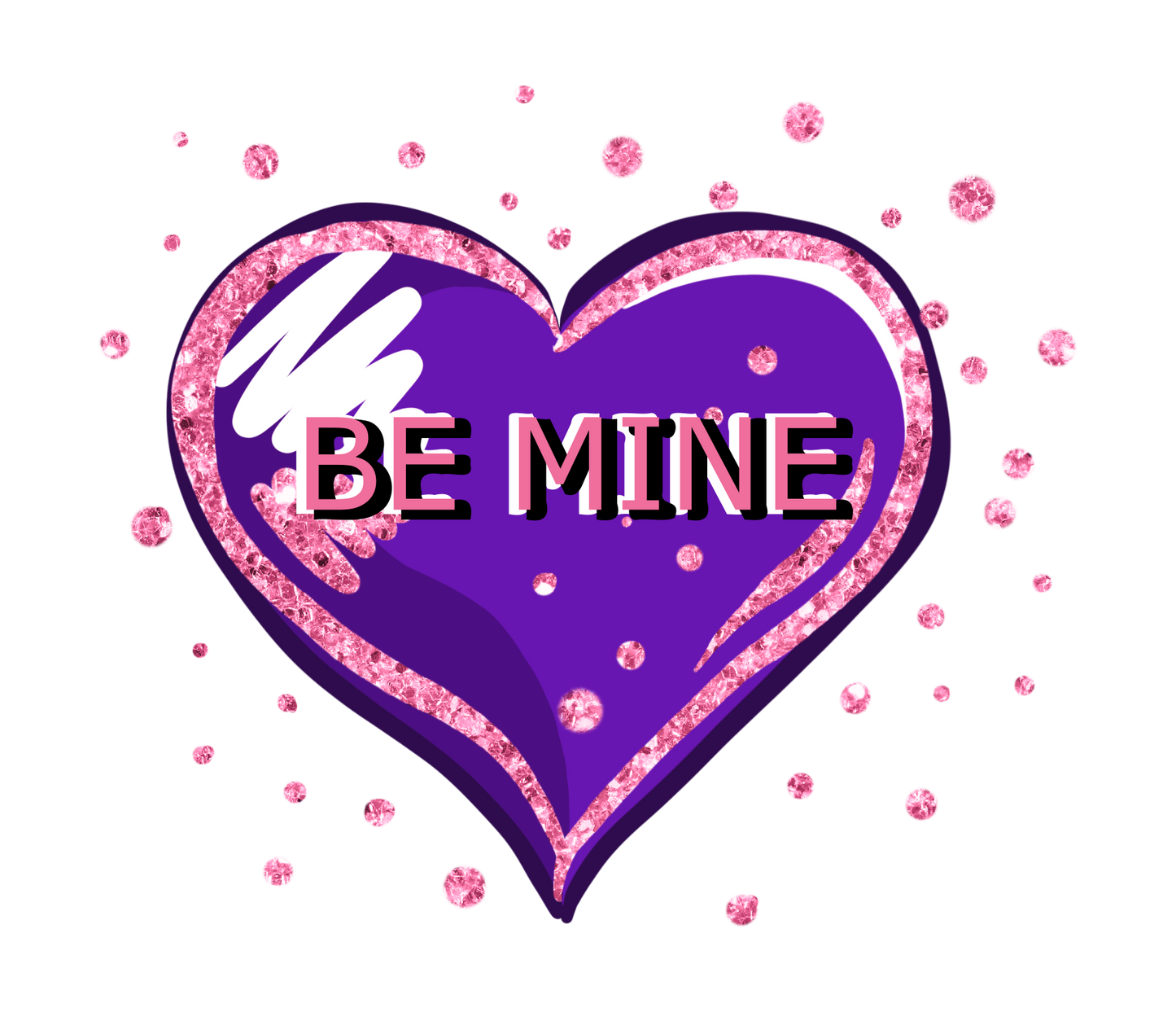 3D Effect Black Stallion with florals W91