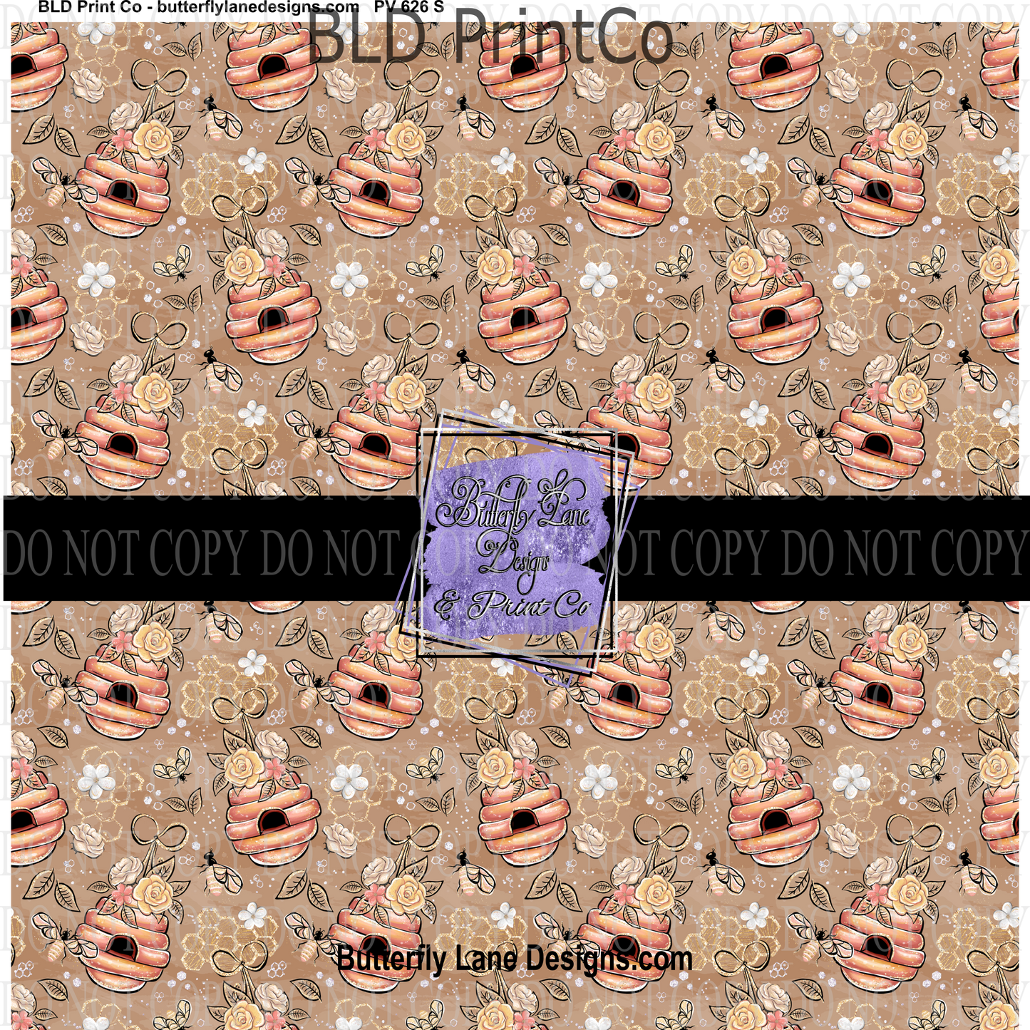 Bee  Sweet 1  PV626 -  Patterned Vinyl