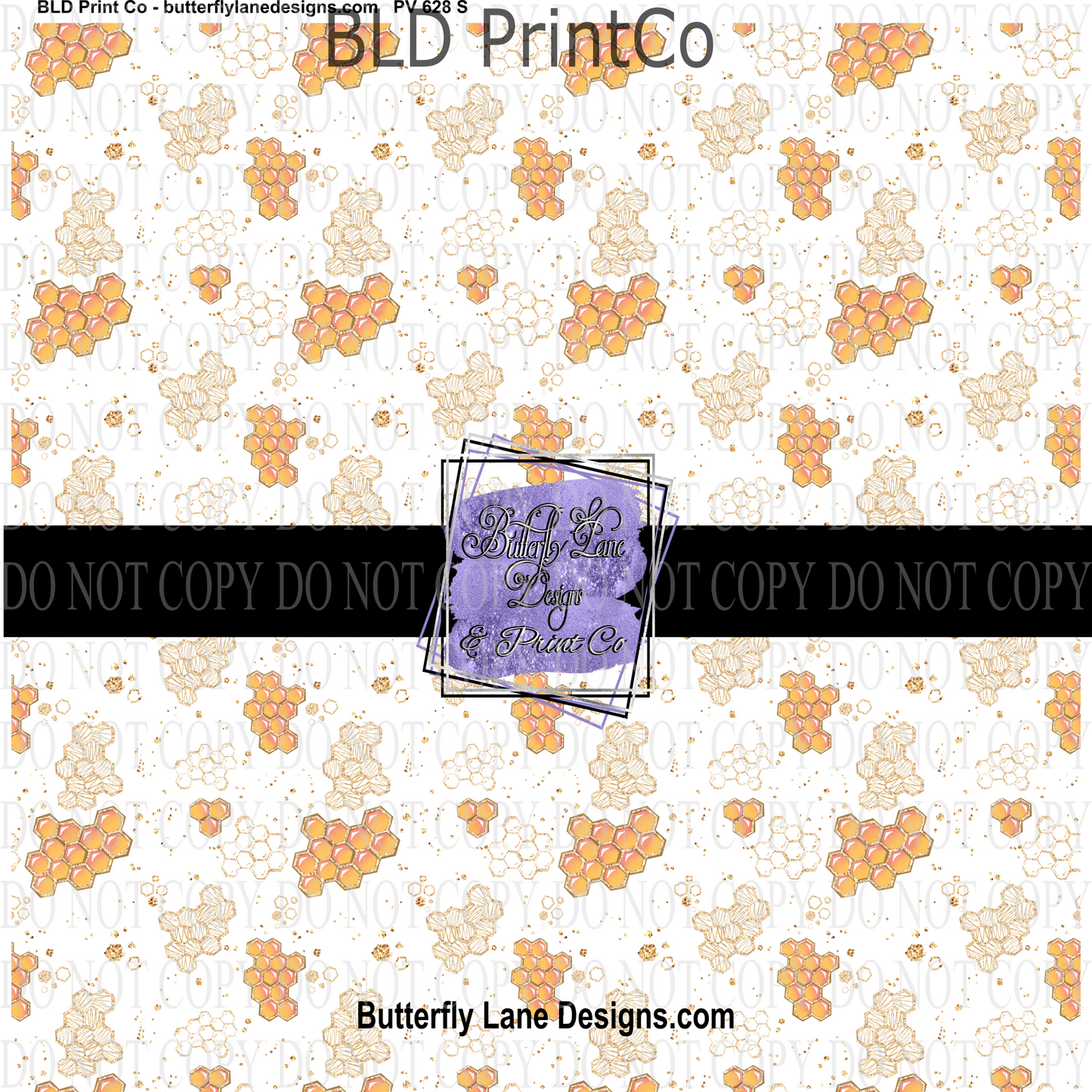 Bee  Sweet 3  PV628 -  Patterned Vinyl