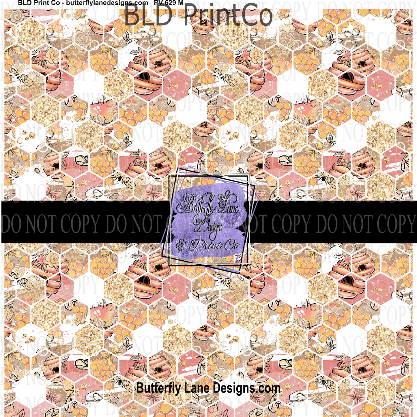 Bee Sweet 4  PV629-  Patterned Vinyl