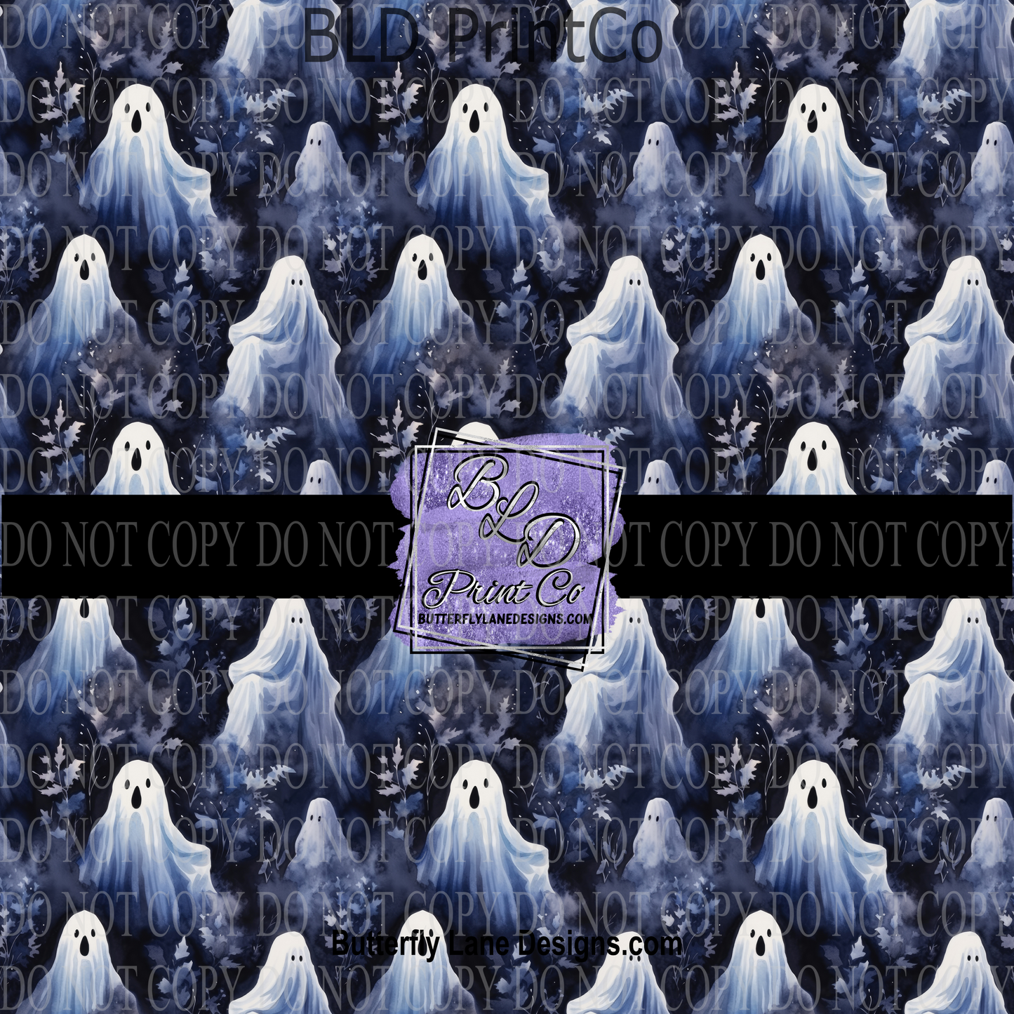 Blue tones Ghostly Ghost PV 712 Patterned Vinyl