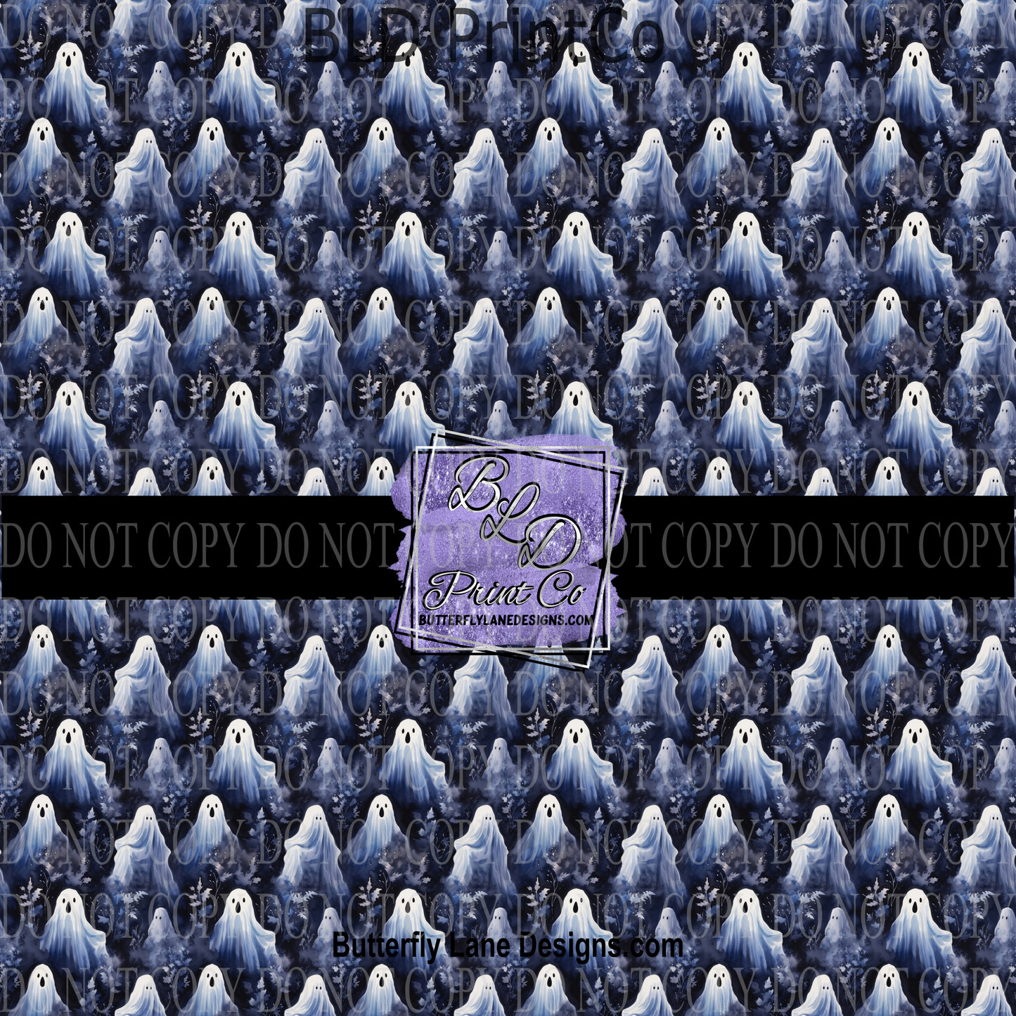 Blue tones Ghostly Ghost  PV  712     Patterned Vinyl