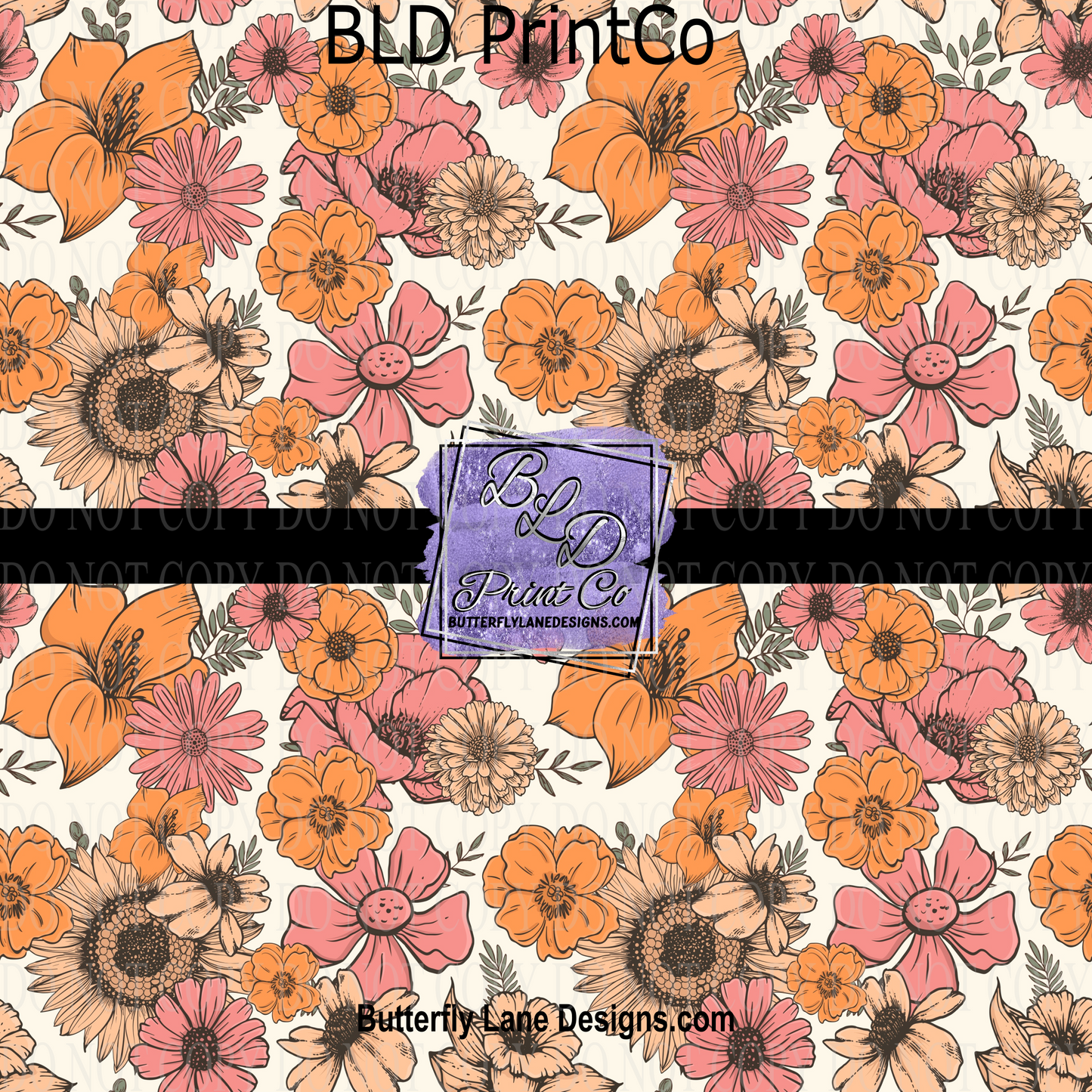 Boho Spring Florals - PV 988 M Patterned Vinyl