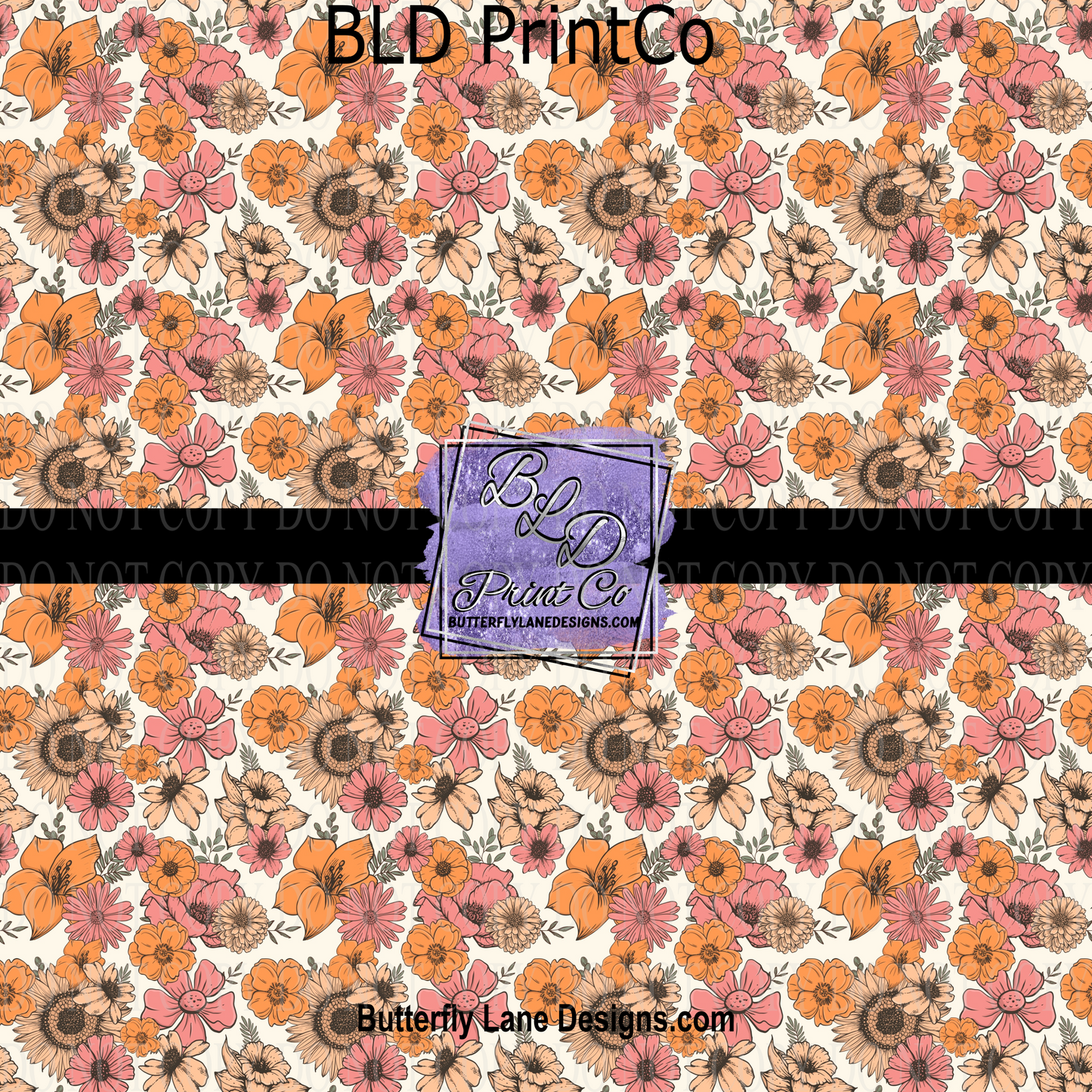 Boho Spring Florals - PV 988 M Patterned Vinyl