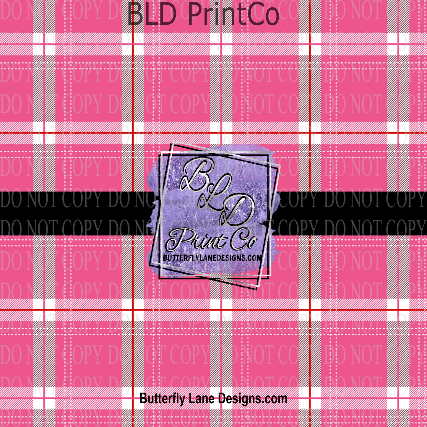 Breast Cancer- Pink Plaid  PV 781  Patterned Vinyl