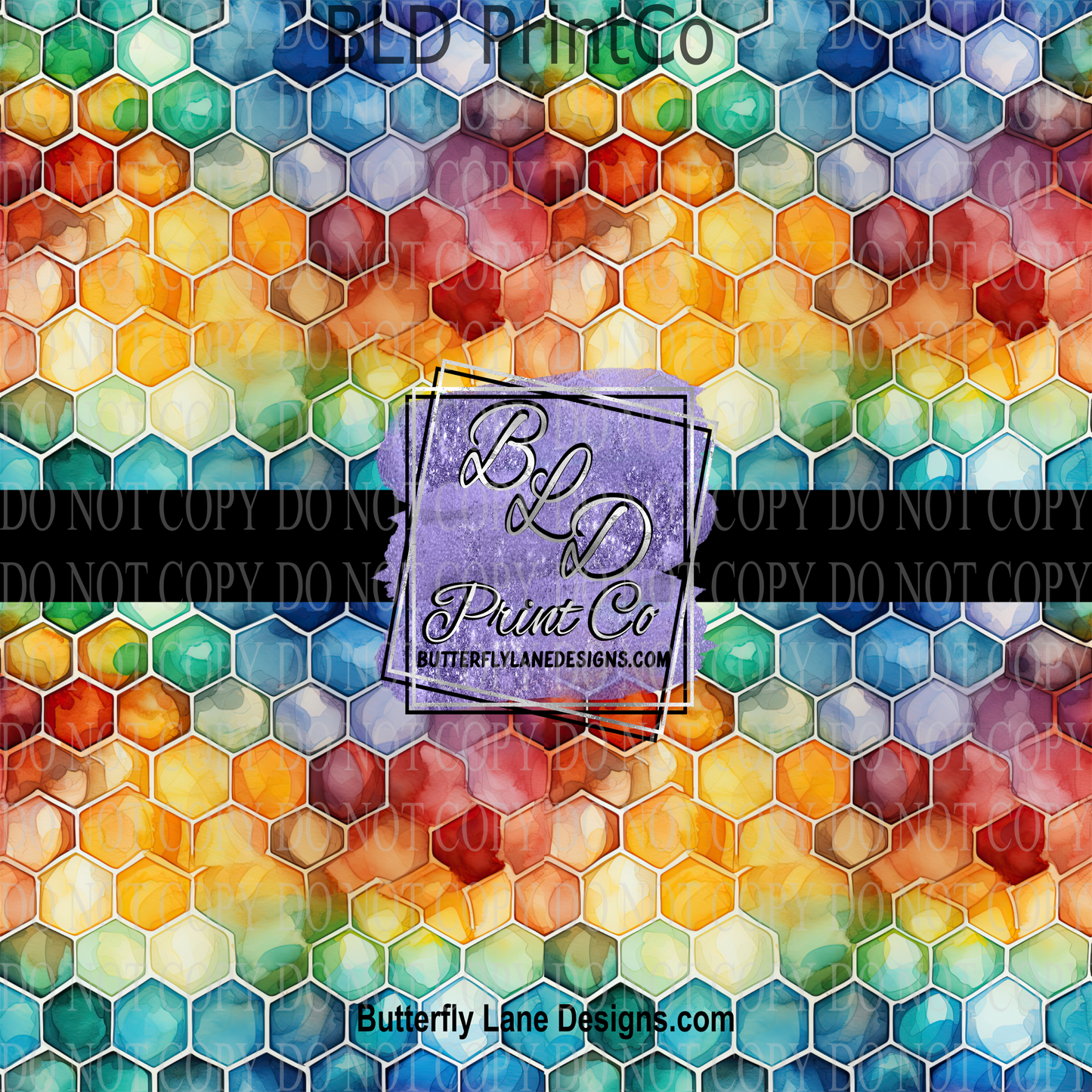 Bright Watercolor honey comb 1 PV 926   Patterned Vinyl