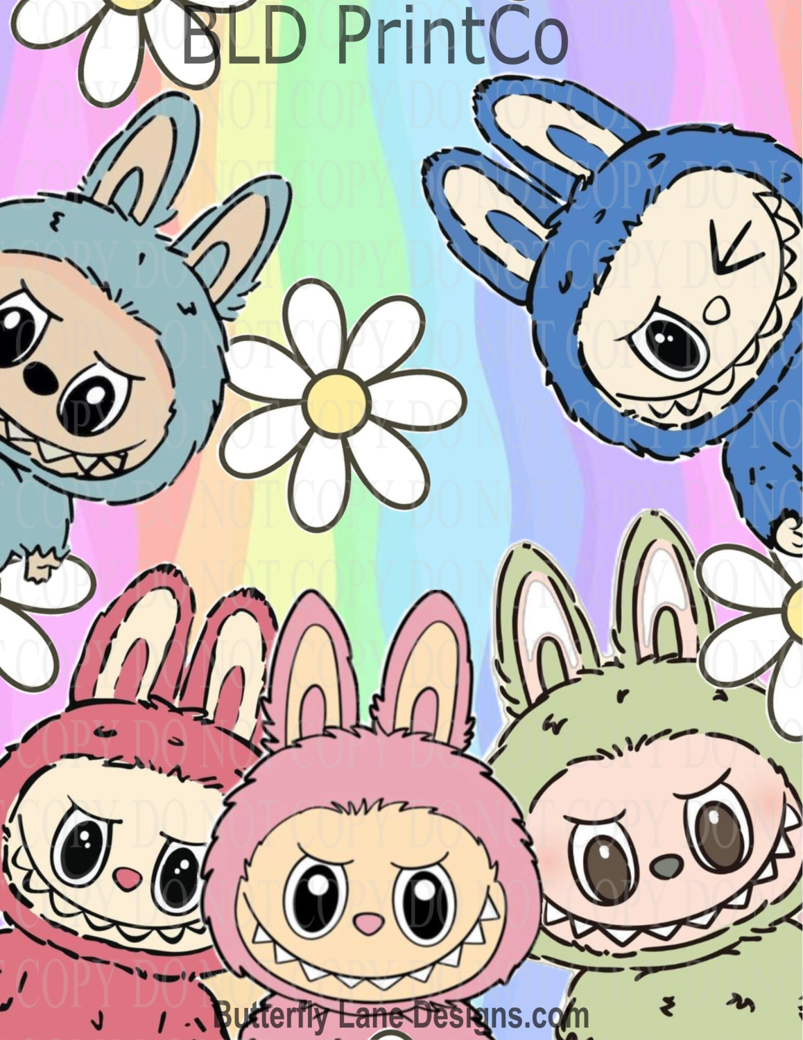 Rainbow Monster Gang | Composition Notebook Cover | C111