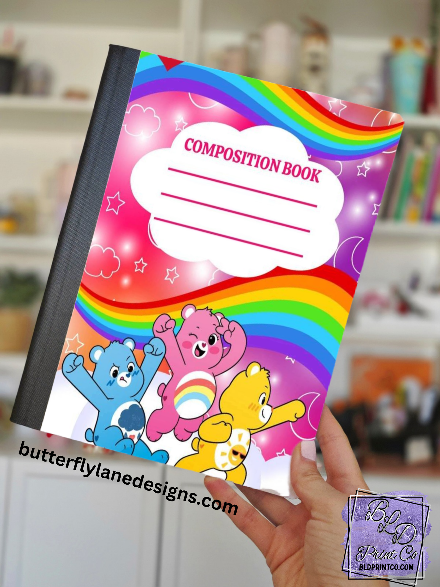 Loveable Bears Rainbow | Composition Notebook Cover | C113