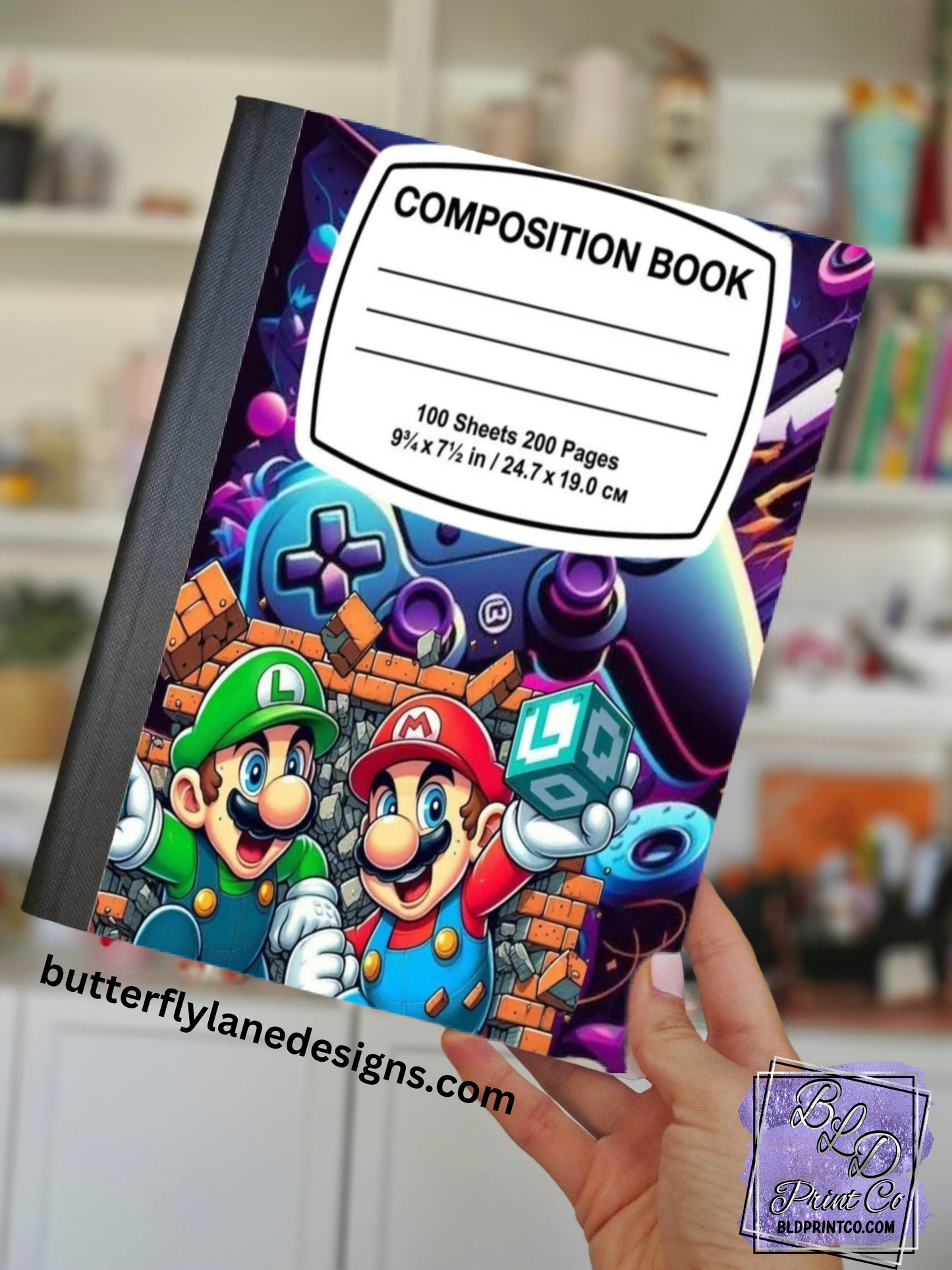 Gamer Bros Brick Break | Composition Notebook Cover | C116