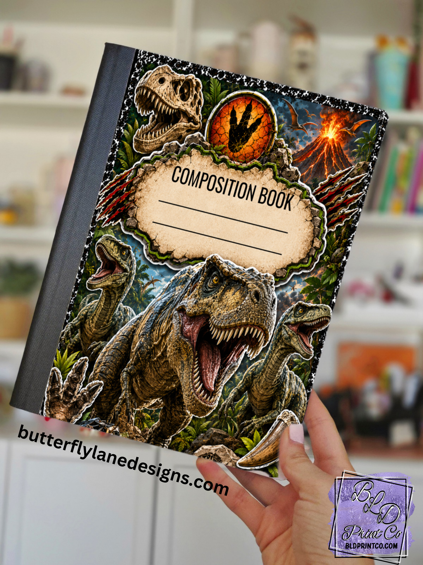 Dinosaur Park Adventure | Composition Notebook Cover | C119