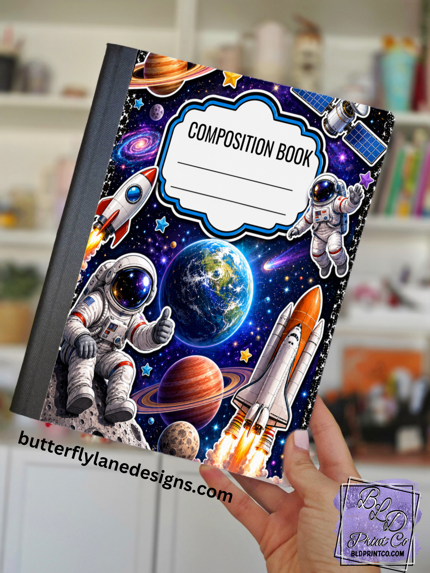 Outer Space Explorer | Composition Notebook Cover | C124