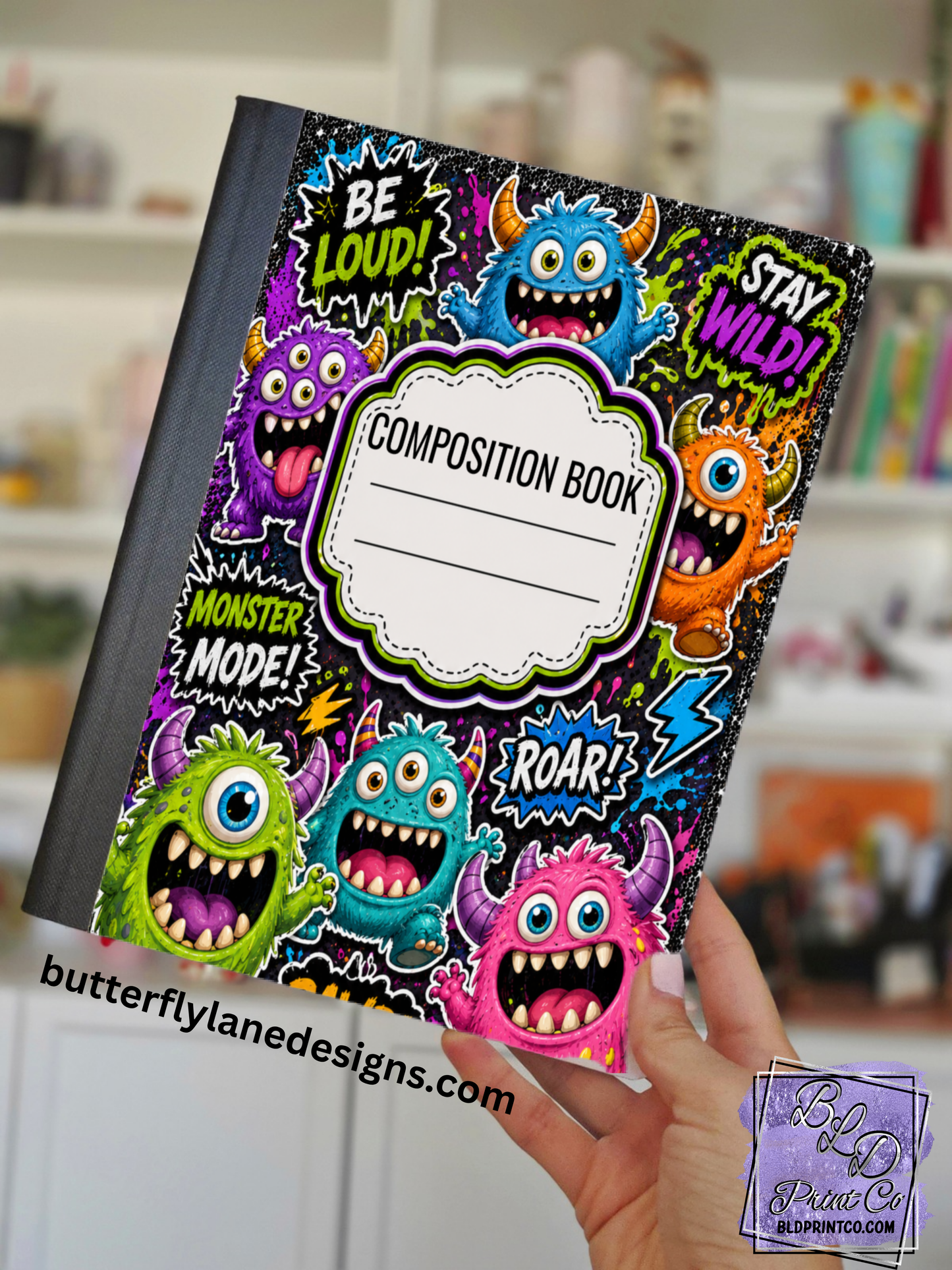 Cute Little Monsters | Composition Notebook Cover | C126