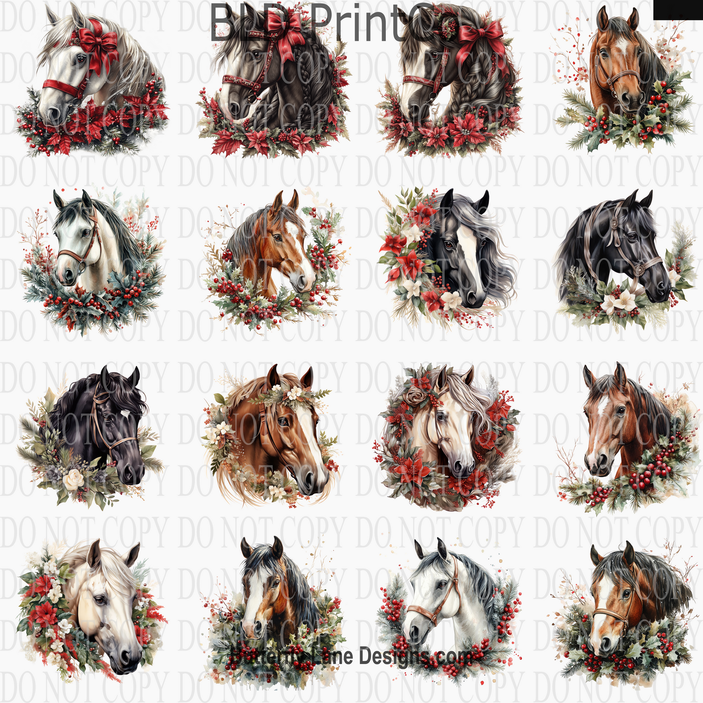 CAPS 60 Holiday Horses