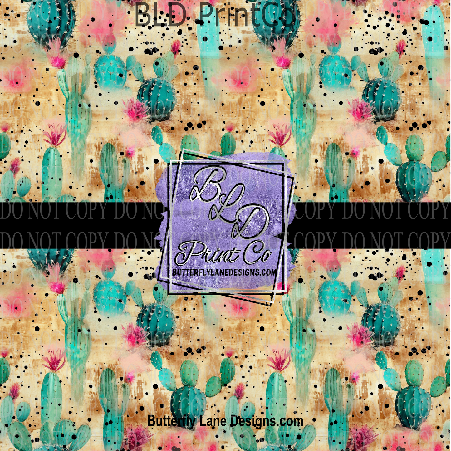 Cactus Watercolor  PV 1070 ::  Patterned Vinyl