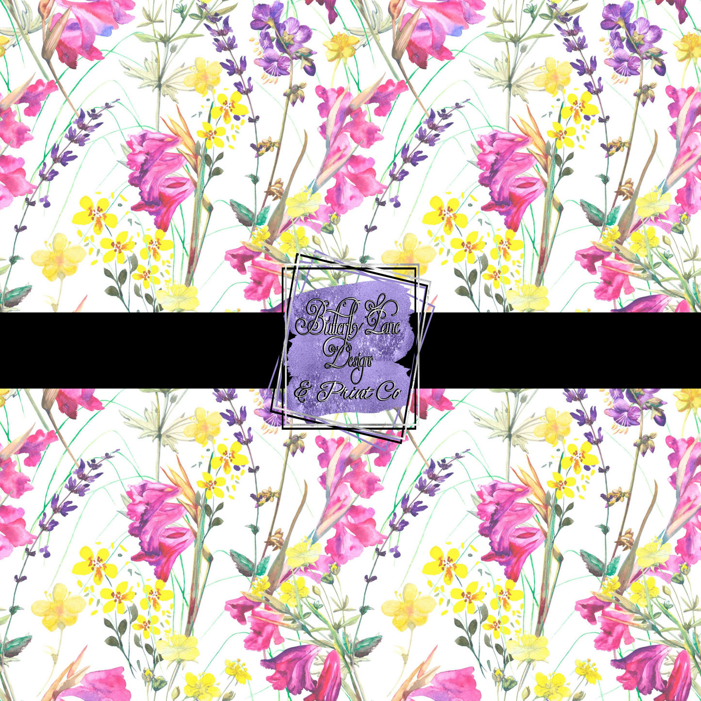 Colorful spring wildflowers PV 558- Patterned Vinyl