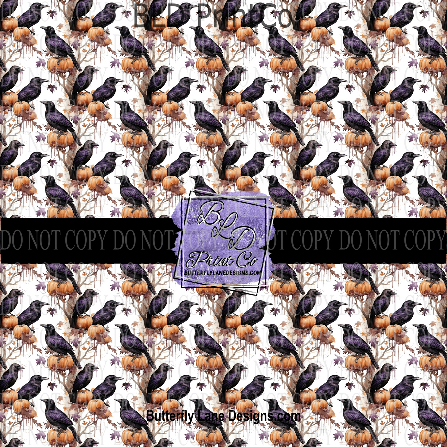 Crows & Pumpkins    PV 715    Patterned Vinyl