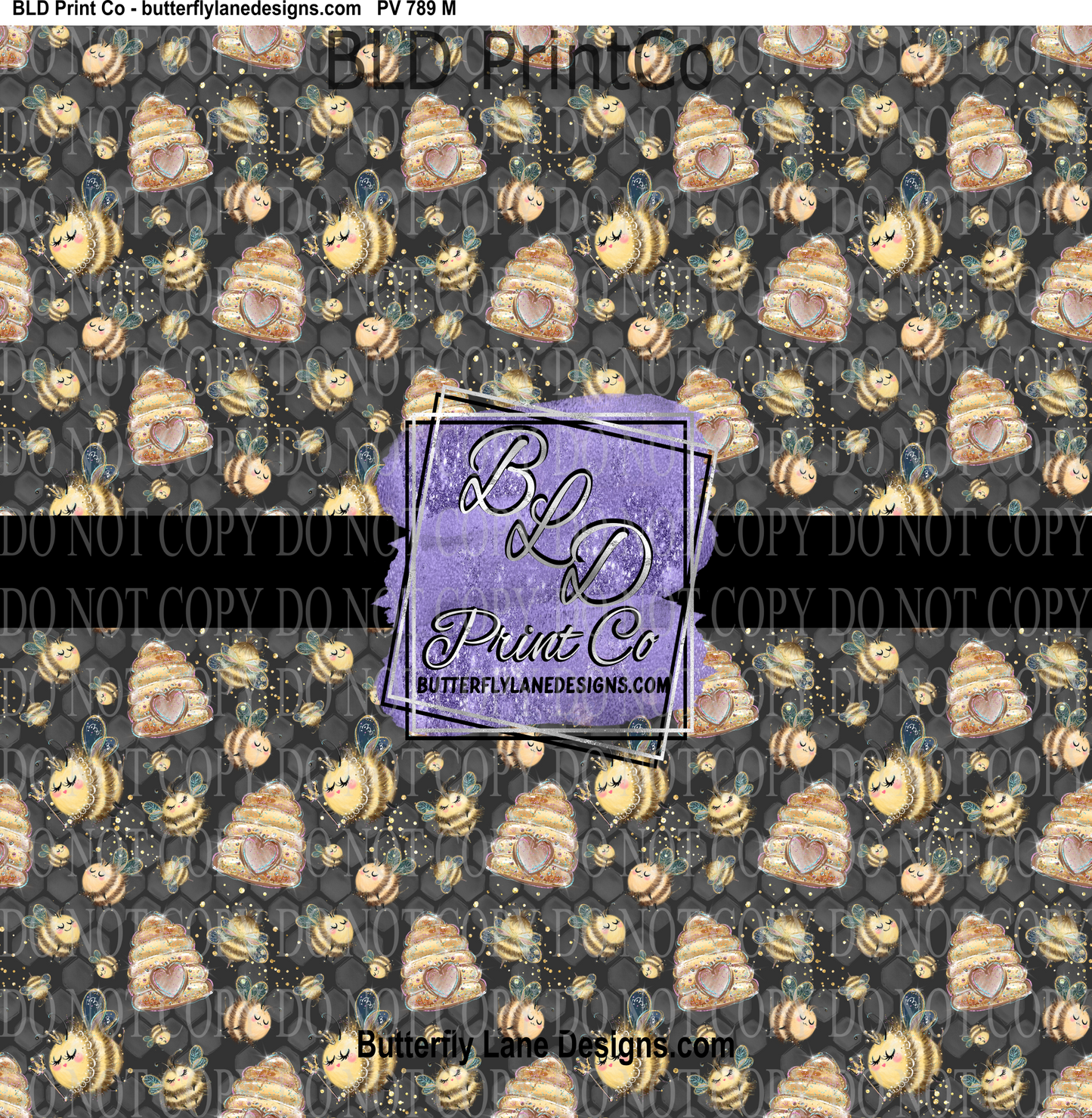 Cute Bees & Hives - PV 789    Patterned Vinyl