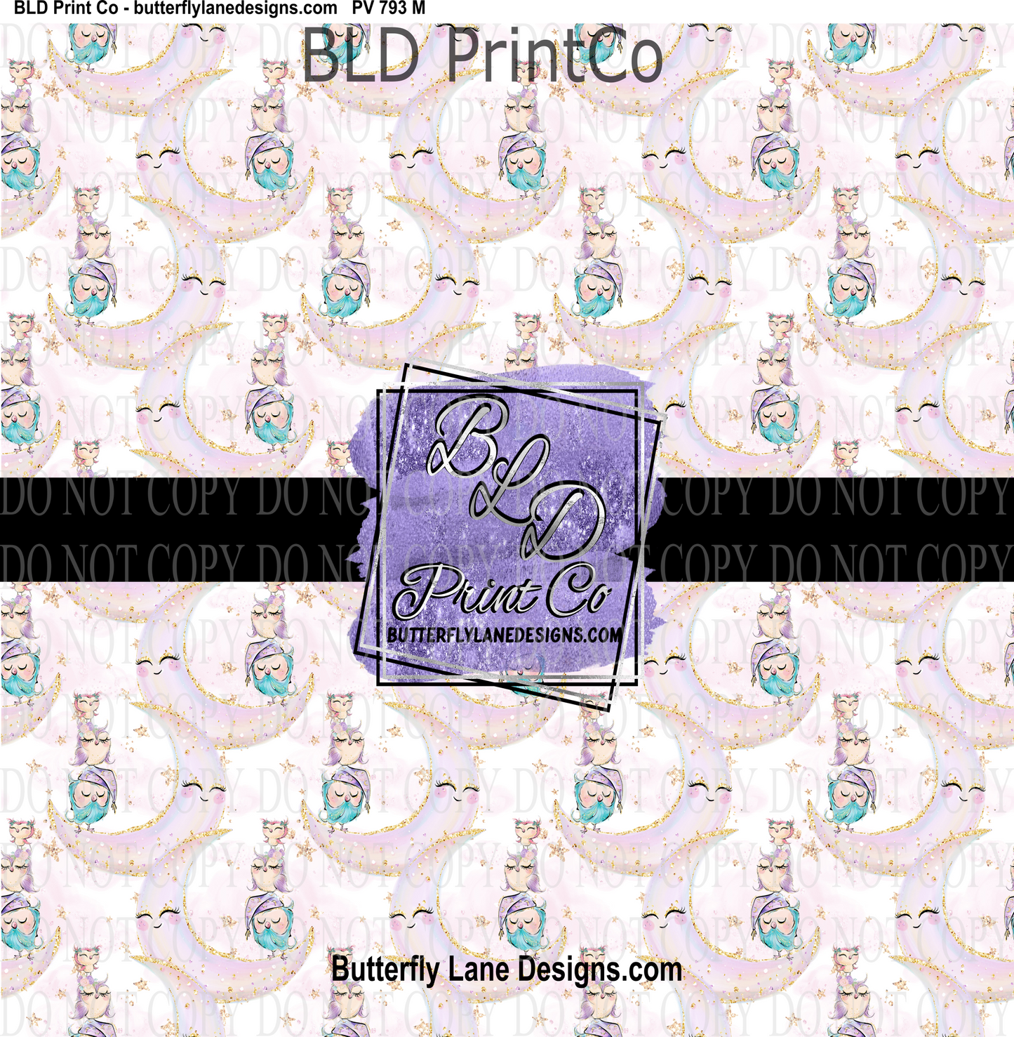 Cute Dreaming owls- PV 793   Patterned Vinyl