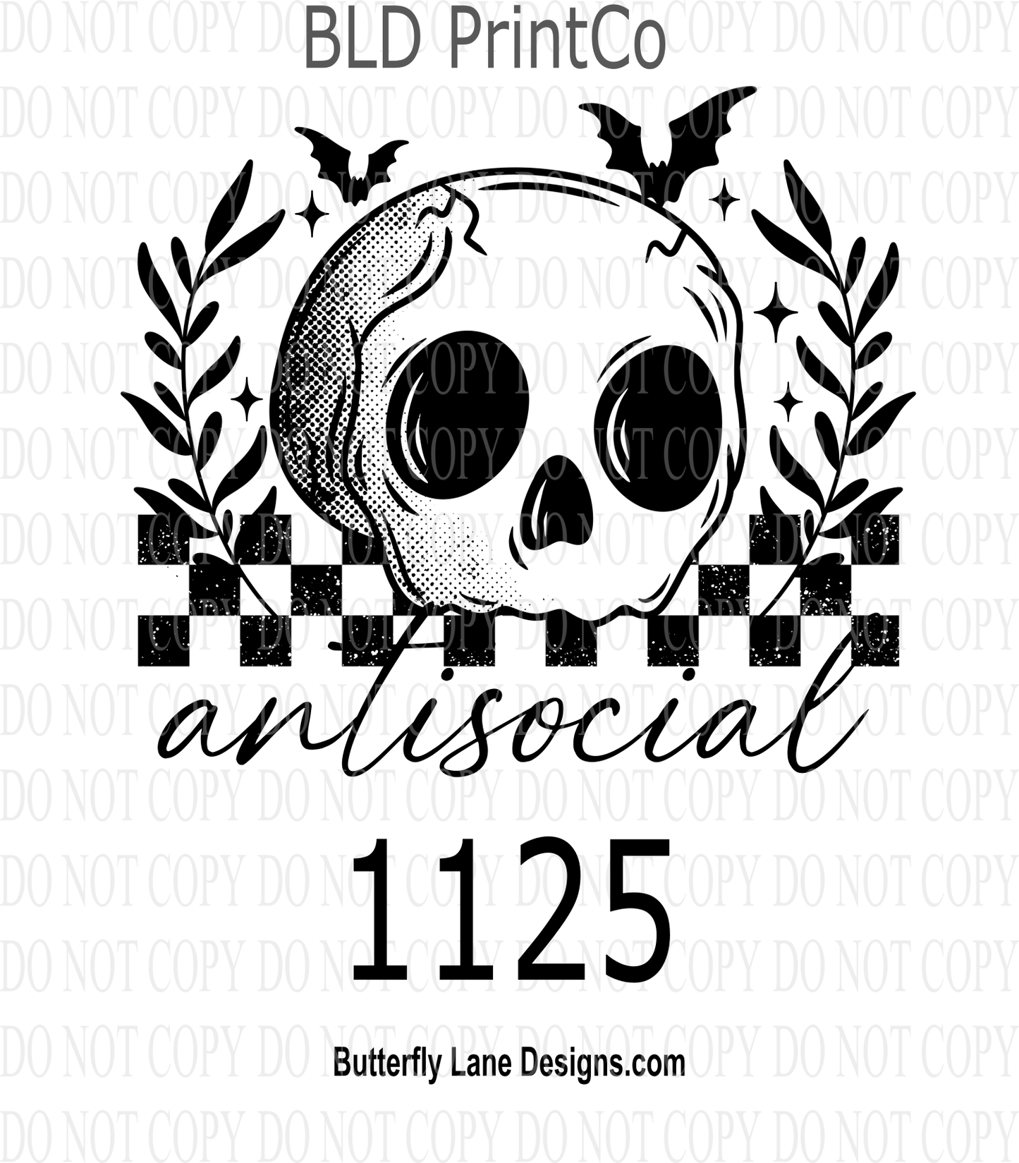 D1125 Anti_Social_Skellie - Single Color