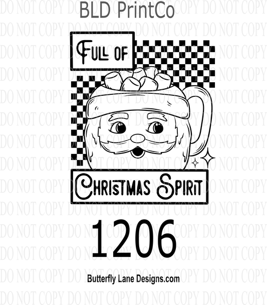 D1206 Christmas_Spirit_Santa Mug Single Color
