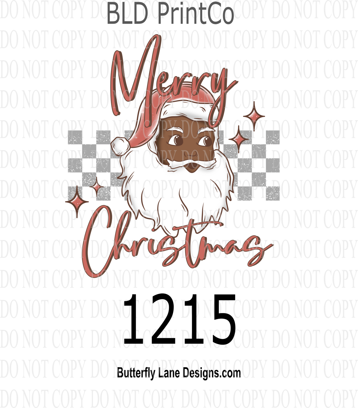 D1215 Santa Merry Christmas