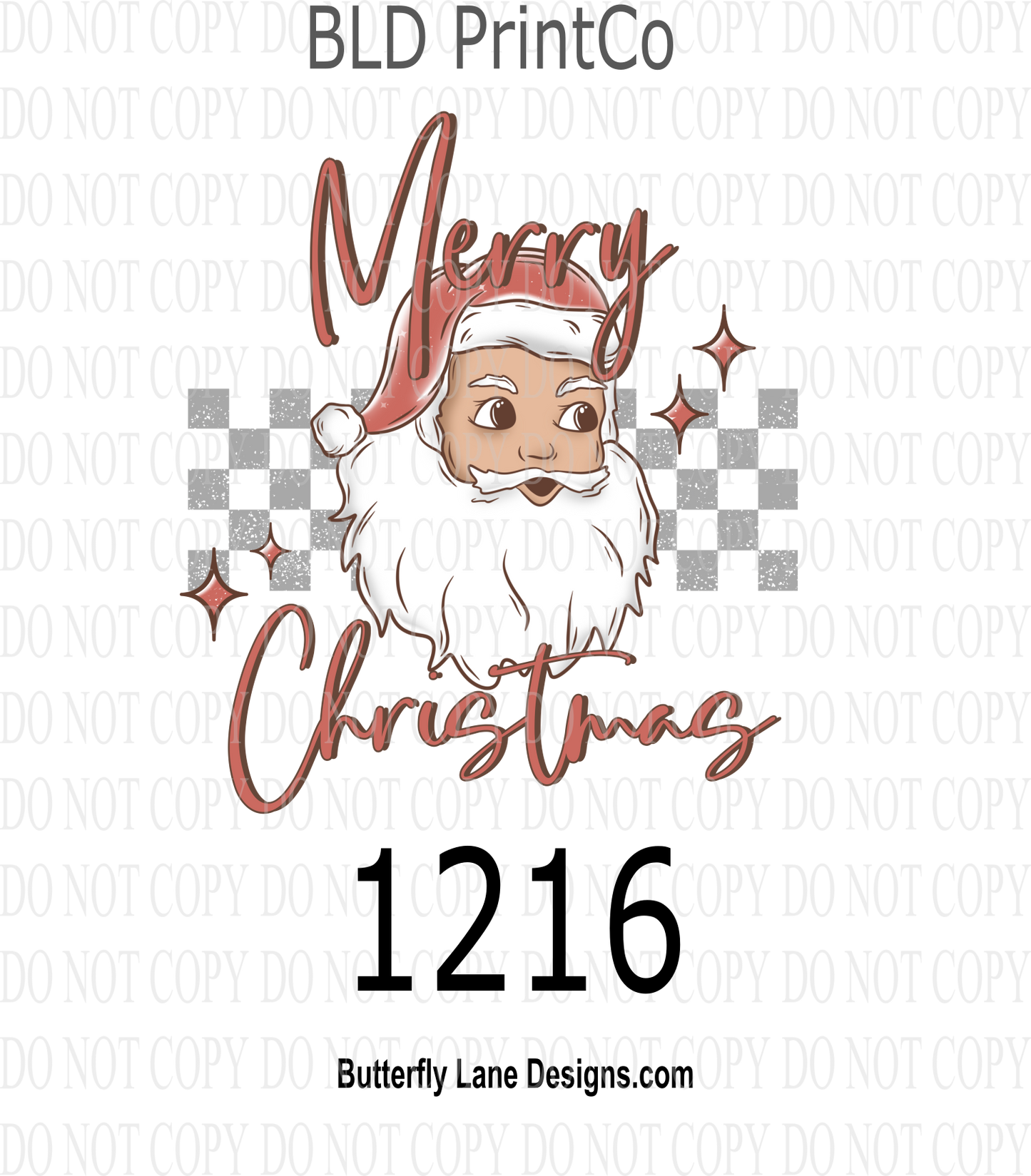 D1216 Santa Merry Christmas