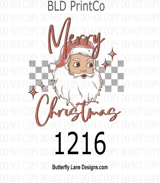 D1216 Santa Merry Christmas