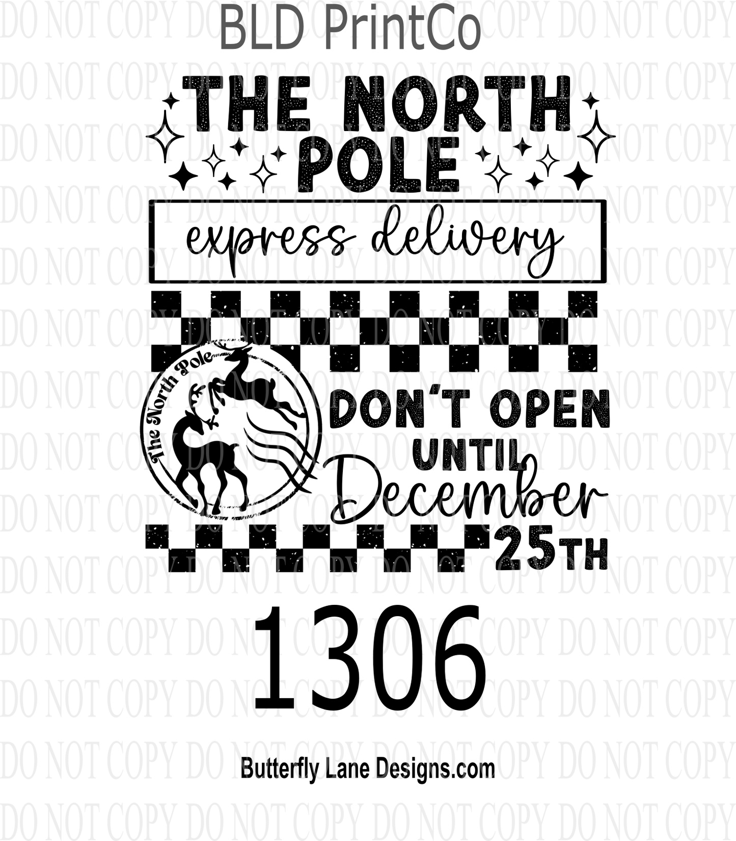 D1306 Santa_Don't open till Dec 25th