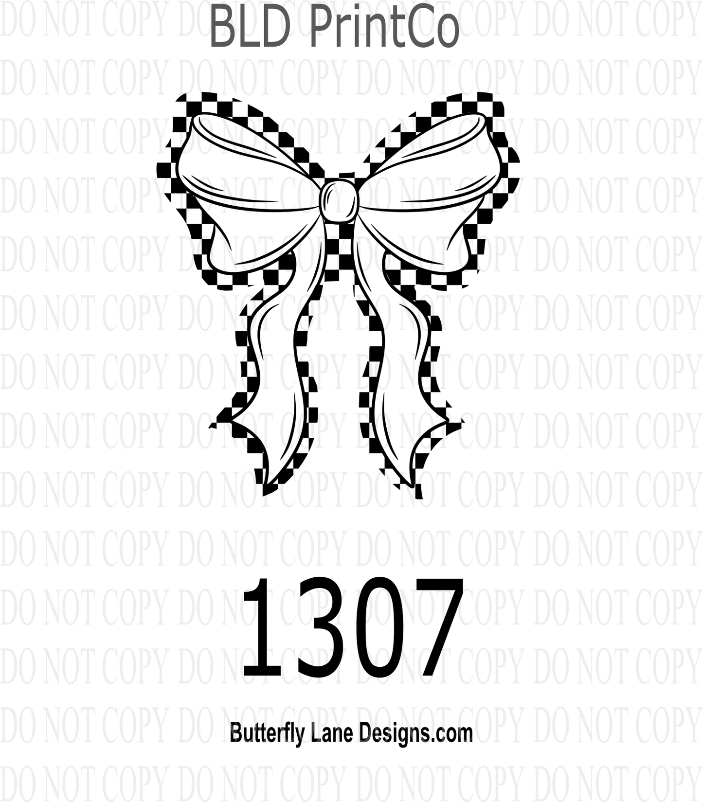 D1307 Single_Color_Bow