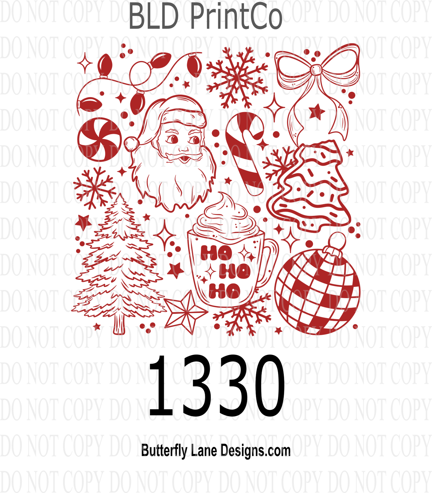 D1330 Christmas_Doodle_Collage