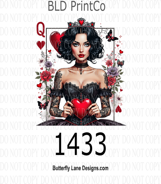 D1433 Queen of hearts