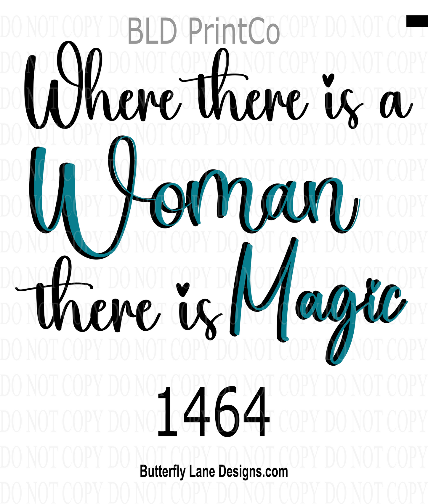D1464 Where there is a women- there is magic