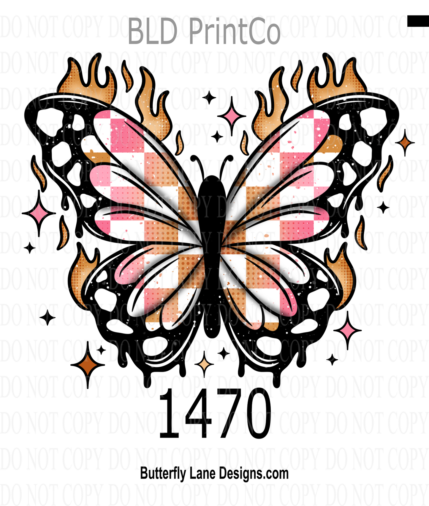 D1470-No Text-Unbothered Butterfly