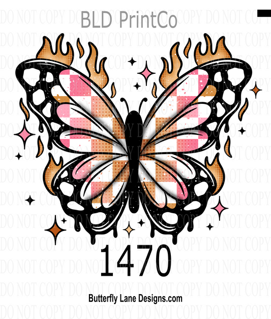 D1470-No Text-Unbothered Butterfly