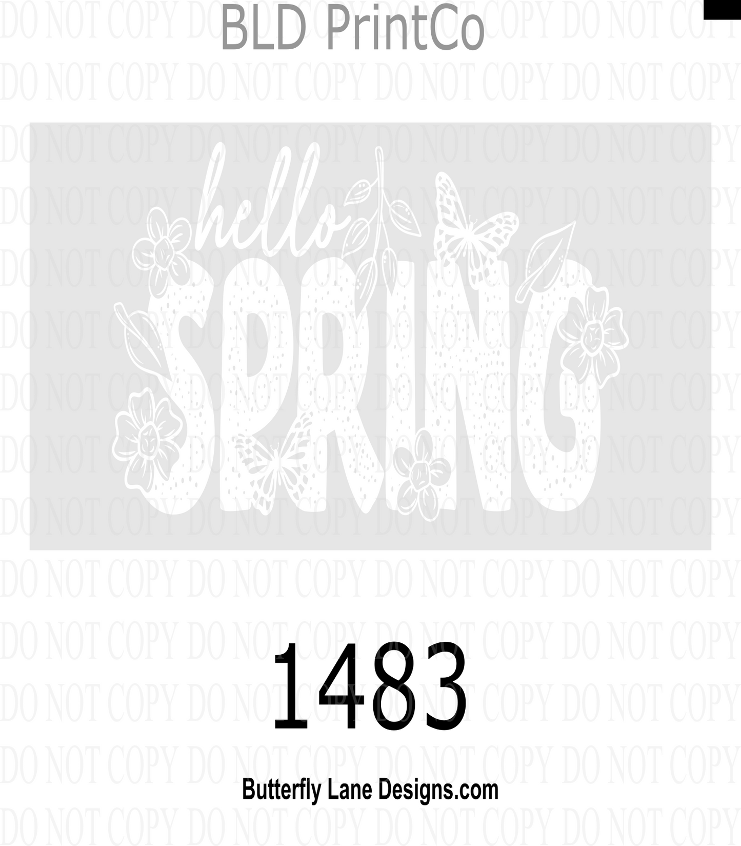 D1483 Hello Spring-white