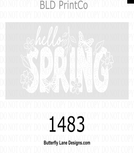 D1483 Hello Spring-white