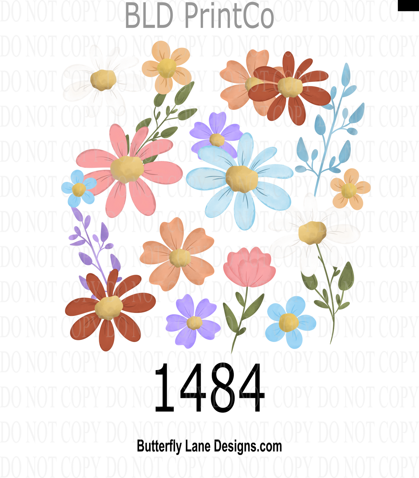 D1484 Wildflowers Collage