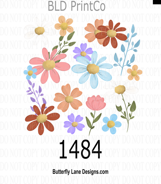 D1484 Wildflowers Collage