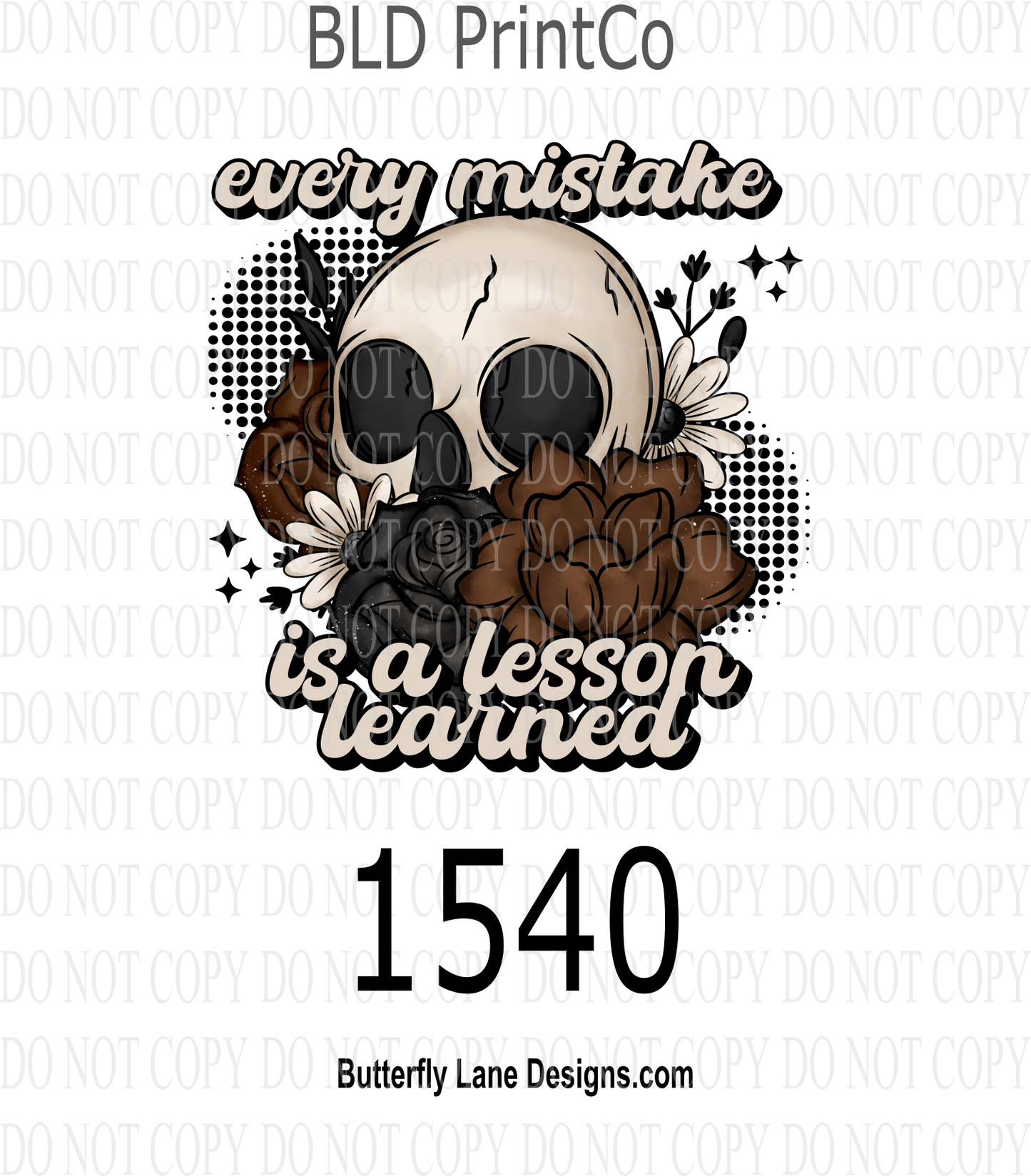 D1540 Every mistake is a lesson learned