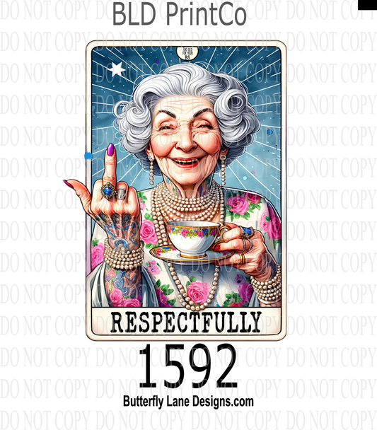 D1592 Respectfully-F'U Tarot