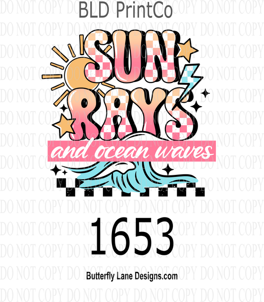 D1653 Sun_Rays_Ocean_Waves
