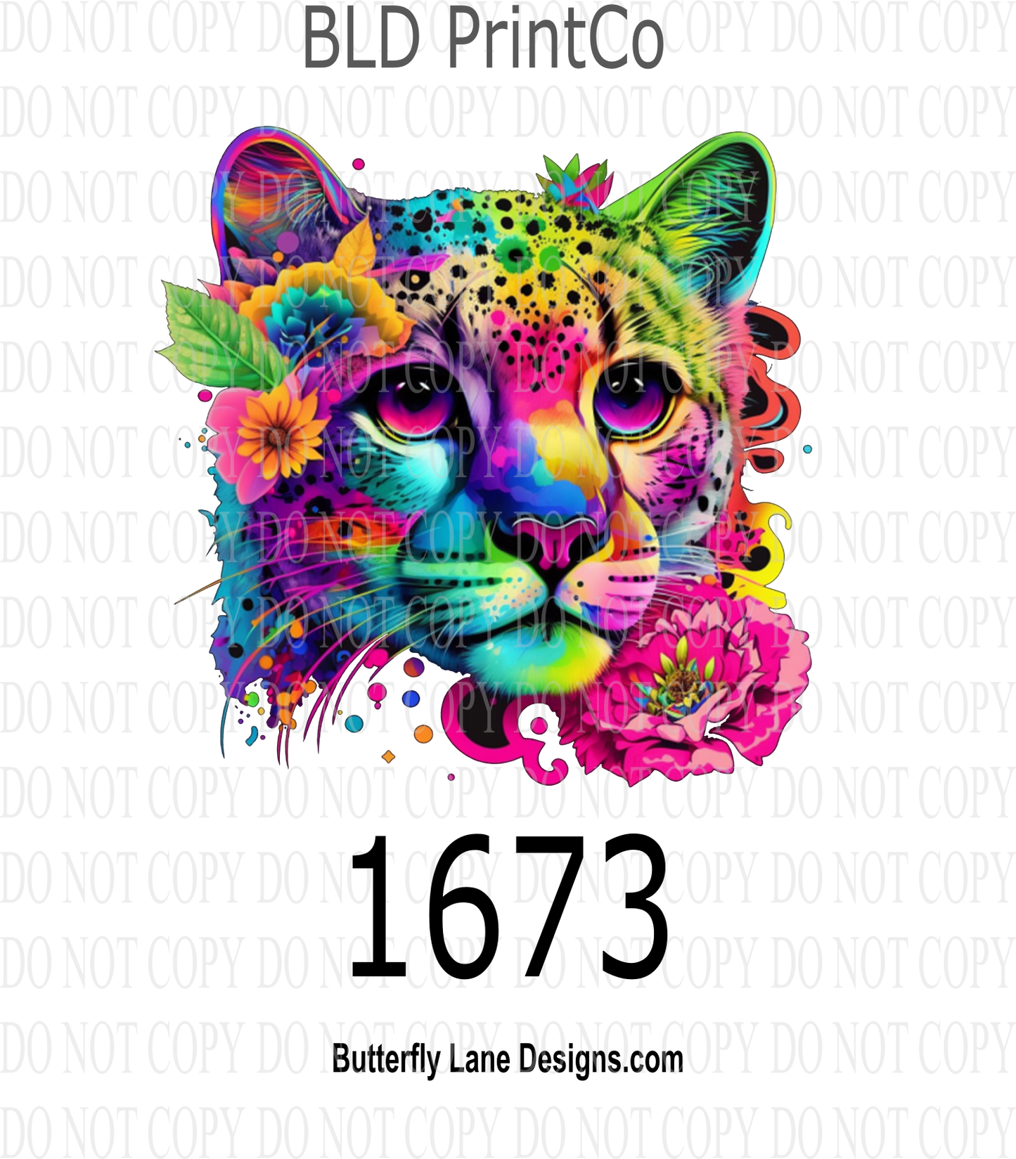D1673 Neon Leopard
