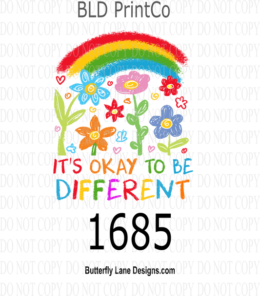 D1685 It's Ok to be Different