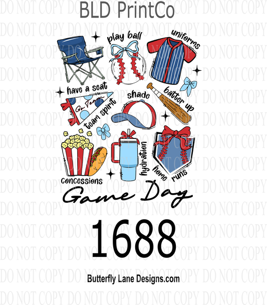 D1688  Baseball Collage