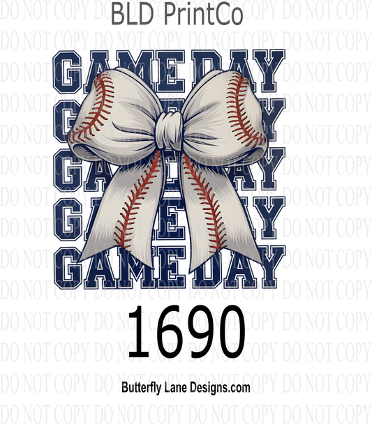 D1690 Game Day Coquette Bow