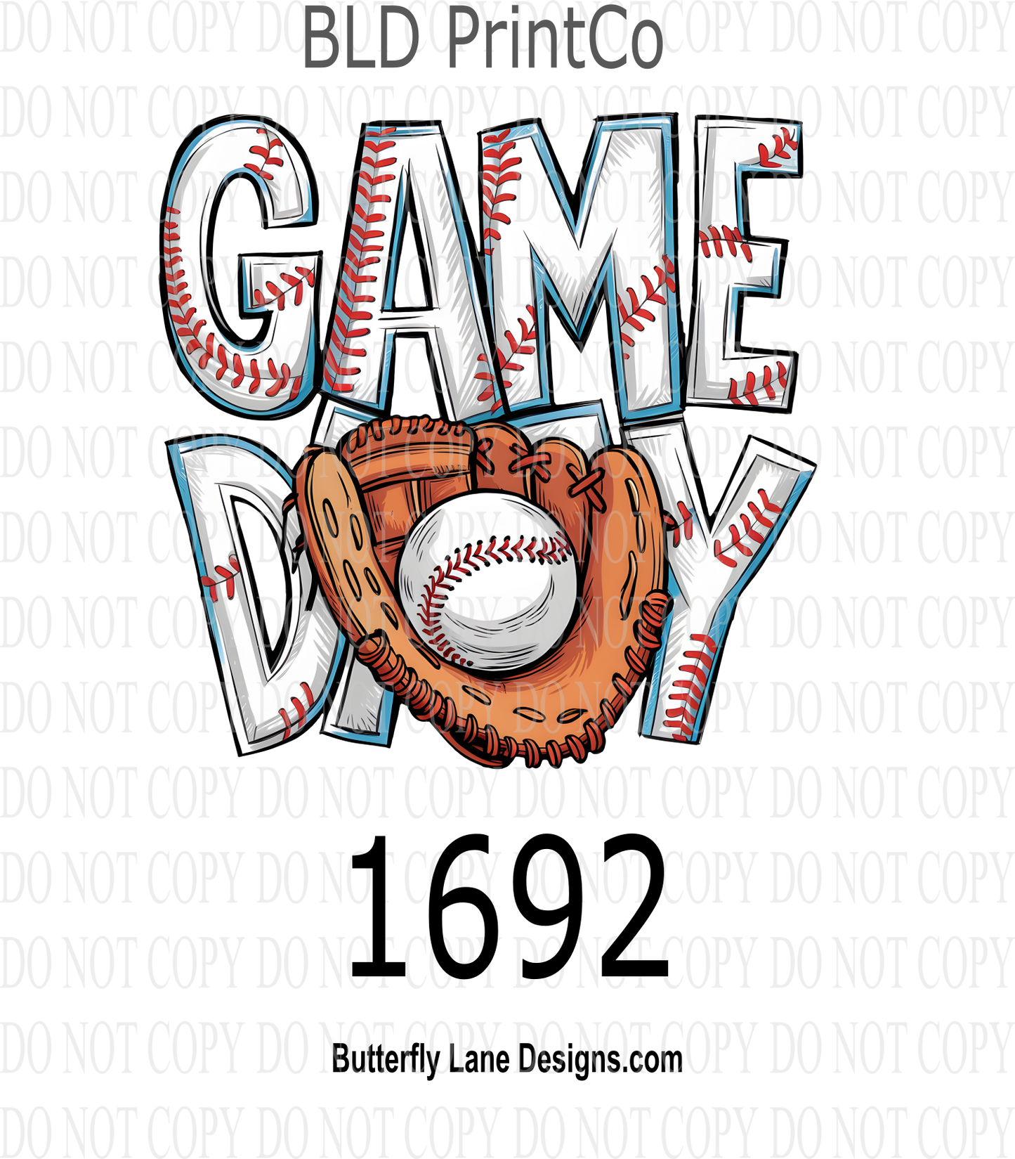 D1692 Game Day-Ball and Mitt