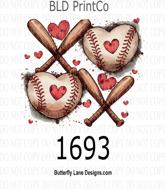 D1693 Baseball XOXO